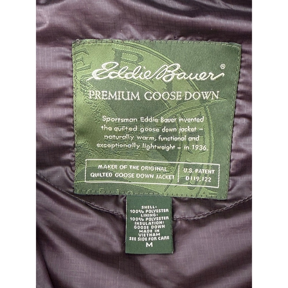 Eddie Bauer Premium Goose Down Vest Women's Medium Puffer Lightweight Pink - Picture 5 of 7